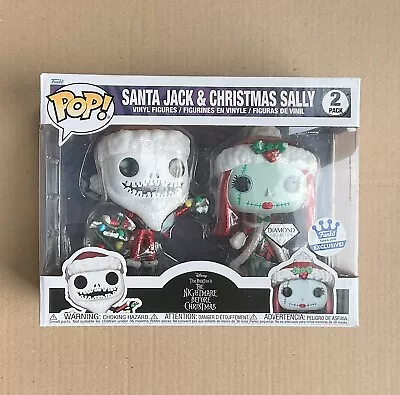 Buy Funko Pop Disney Nightmare Before Christmas Santa Jack & Christmas Sally 2-Pack • 49.99£