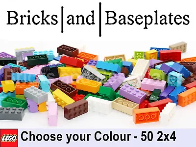 Buy LEGO Bricks 2x4 - Part No. 3001 - Choose Colour - BRAND NEW - 50 Pieces • 14.99£