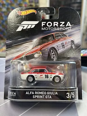 Buy Hot Wheels Retro Entertainment Forza Motorsport Alfa Romeo Giulia Sprint GTA 3/5 • 19.99£