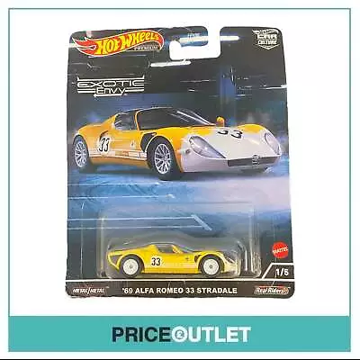 Buy Hot Wheels Car Culture - Exotic Envy '69 Alfa Romeo 33 Stradale (Yellow) - Damag • 8.99£