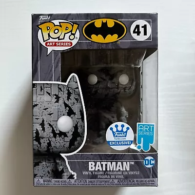 Buy Funko Pop Art Series Batman (Grey) #41 DC Funko Web Exclusive Limited Edition • 15£