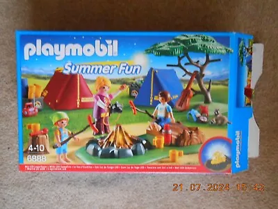 Buy Playmobil 6888 Summer Fun Camping Tents Fire Log Tree Food Guitar Radio • 3£