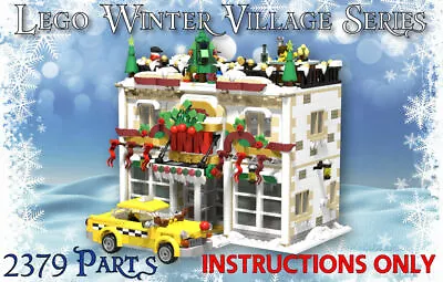Buy Winter Village Holly Day Inn -INSTRUCTIONS ONLY- Christmas MOC For Lego Bricks • 7.14£
