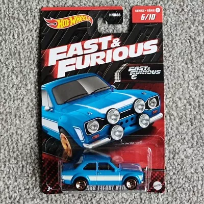 Buy Hot Wheels FAST & FURIOUS 6 Series - FORD ESCORT RS 1600 - Long Card • 9.99£