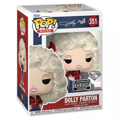 Buy Funko Pop Dolly Parton (351) 77 Tour Diamond Hmv Exclusive Vinyl Figure Figurine • 17.99£