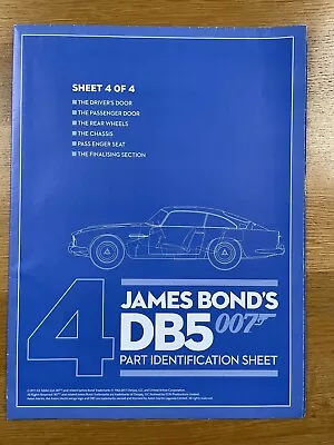 Buy Eaglemoss Build James Bond 007 Aston Martin Db5 Part Identification Sheet  4 • 4.99£