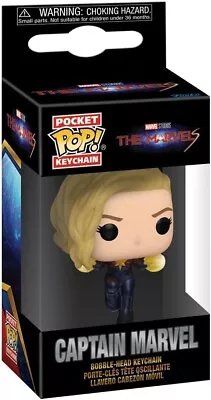 Buy Funko Pop! Keychain / The Marvels / Captain Marvel Novelty Keyring Mini Figure • 7.89£