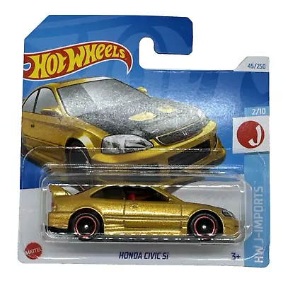 Buy Hot Wheels Honda Civic Si Gold HW J-Imports Number 45 New And Unopened • 24.99£