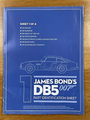 Buy Eaglemoss Build James Bond 007 Aston Martin Db5 Part Identification Sheet  1 • 4.99£