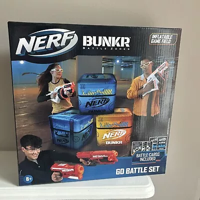 Buy Nerf Bunkr Go Battle Set - 3 Inflatable Obstacle Cubes Field - Indoor & Outdoor • 12.99£