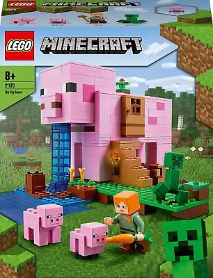 Buy LEGO 21170 Minecraft The Pig House, With Alex, Creeper And 2 Pig Figures, Ani... • 69.21£