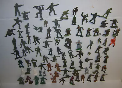 Buy 100+ Vintage Plastic US GERMAN ARMY SOLDIER & WEAPONS MPC RING HANDS MARX 60/70s • 55.91£
