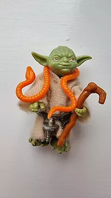 Buy Vintage Star Wars Yoda 1980 Hong Kong Figure Orange Snake • 95£