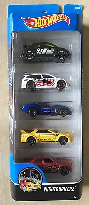 Buy Hot Wheels Nightburnerz 5 Pack 2016 DJD30 VW Beetle Nissan Skyline Chrysler Hemi • 14.99£