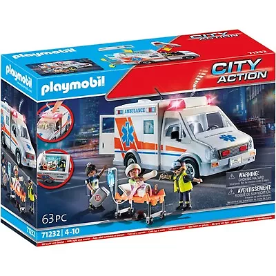 Buy Playmobil 71232 City Life Hospital Ambulance • 27.99£