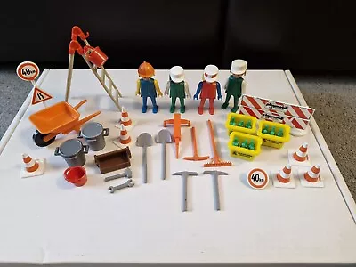 Buy Vintage 1974 Playmobil Construction Bundle, Builder Figures And Accessories  • 12£