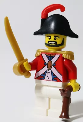 Buy All Parts LEGO - Red Coat General Minifigure MOC Army Pirates Napoleonic Soldier • 10.99£