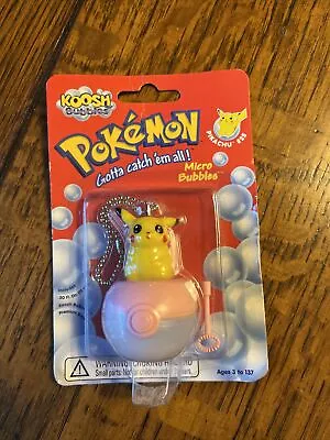 Buy Pokemon Pikachu #25 Micro Bubbles Hasbro Oddzon 1999 Unopened Box • 15£