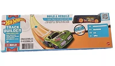 Buy Hot Wheels Track Builder Unlimited Basic Track Pack W/Car GVG13 • 14.99£