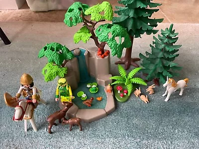 Buy Vintage Playmobil 3896 Magic Fairy's Waterfall 1997 Unboxed 99% Complete • 23£
