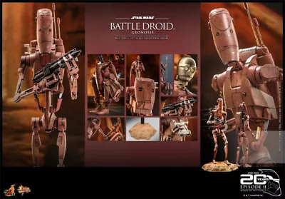 Buy New Hot Toys MMS649 STAR WARS ATTACK OF THE CLONES 1/6 Battle Droid Geonosis • 209£