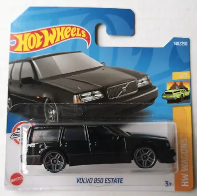 Buy 2022 Hot Wheels Short Card HW WAGONS VOLVO 850 ESTATE Black • 7.79£