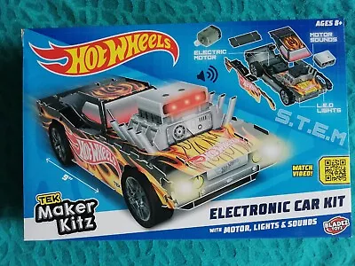 Buy Hot Wheels Electronic Car Kit 9  With Motor,Lights&Sounds BTHW-ME1 Age8+  • 16£