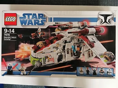 Buy LEGO Star Wars 7676 Republic Attack Gunship New Sticker Sheet, Box 100% Complete • 299.95£