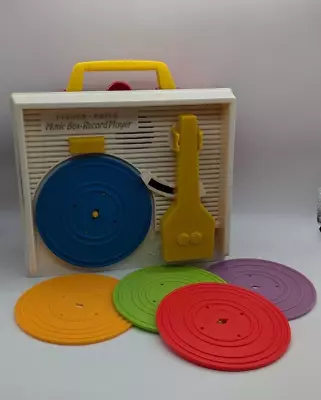 Buy Vintage Style Fisher Price Music Box Record Player Mattel 2014 - Working • 24.99£