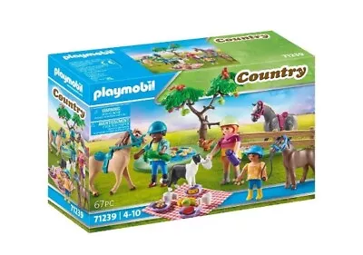 Buy Playmobil Horse Farm Country Picnic Outing With Horses Family Pretend Play 71239 • 23.49£