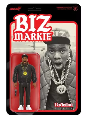 Buy Biz Markie Reaction Figure  Wave 1 - Biz   Super 7 - New / Boxed • 20.49£