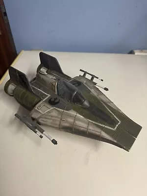 Buy Star Wars A-Wing Green Hasbro Vehicle For 3.75  Figures Saga Vintage Collection • 40£