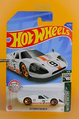 Buy HOT WHEELS 67 FORD GT40 MK.IV In White Long Card • 5.50£