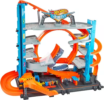 Buy Hot Wheels Ultimate Garage City Playset With Multi-Level Racetrack, 3 Foot Tall • 138.99£