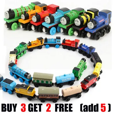 Buy NEW Wooden Magnetic Railway Train The Tank Engine Tender Toy-Truck Cars Kid Gift • 4.92£