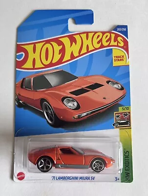 Buy Hot Wheels 71 LAMBORGHIMI MIURA SV 202/250 5/10 Japanes Long Card • 4.50£