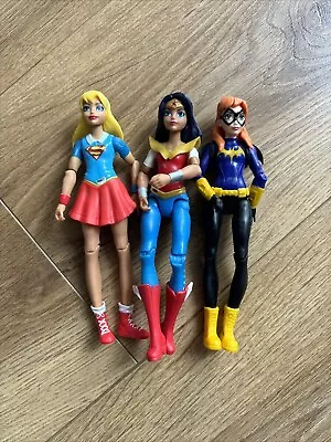 Buy DC Wonder Woman Batgirl Supergirl Super Hero Girls 6  Action Figure 2015 Mattel • 7.99£