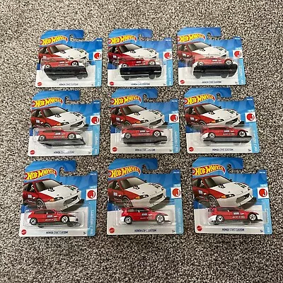 Buy Hot Wheels Honda Civic Custom Bundle X9  • 30£