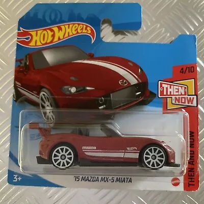 Buy Hot Wheels ‘15 Mazda MX-5 Miata 1:64 Mattel Diecast (Red) • 4£