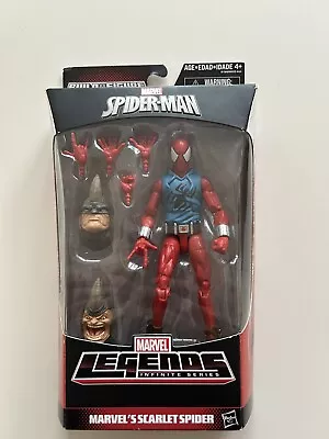 Buy Marvel Legends Spider-Man Rhino BAF Wave - Scarlet Spider Mint • 34.99£