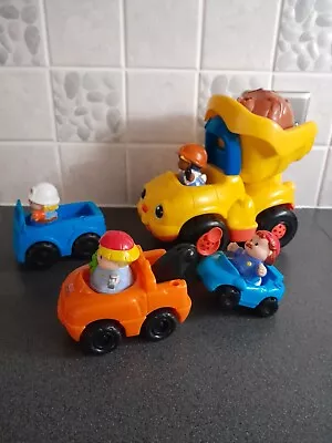 Buy Fisher Price Little People 4 Vehicles & Figures - Dumper Truck With Sound  Clean • 8.99£