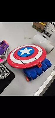 Buy Marvel Avengers Hasbro Mech Strike Captain America Strikeshot Shield Blaster • 4.99£