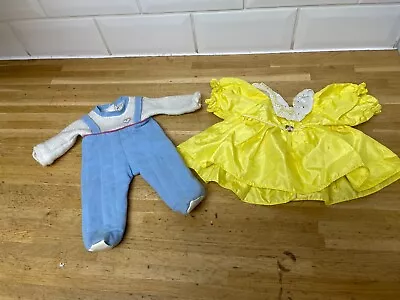 Buy Vintage Fisher Price Toys Puffalump Dress & Baby Julie Jumpsuit 1980s • 8.99£