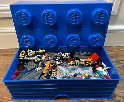 Buy LEGO Bundle 8 Stud Brick Large Stackable Blue Storage Box + LEGO • 31.95£