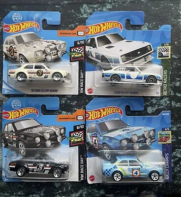 Buy BUNDLE X4 Hot Wheels FORD Escort RS2000  & RS1600 & BLACK AND CREAM GUMBALL • 27.50£