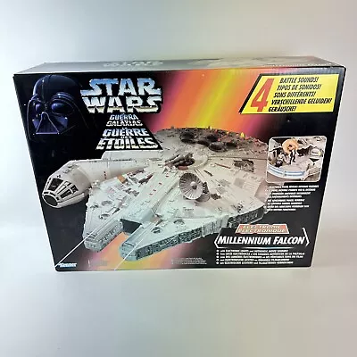 Buy Boxed Star Wars Electronic Millennium Falcon Sealed Kenner Tonka • 295£