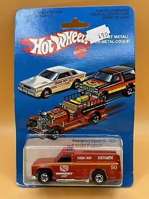 Buy Hot Wheels Blackwall Emergency Squad Fire Engine 7650 Carded - Unopened 1981 • 25£