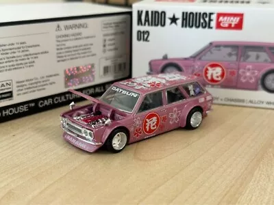 Buy 1/64 Kaido House Datsun 510 Wagon Hanami V1 Pink Mini GT • 22.99£