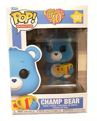 Buy Funko Pop  Care Bears 40th Anniversary - Champ Bear #1203  • 15£