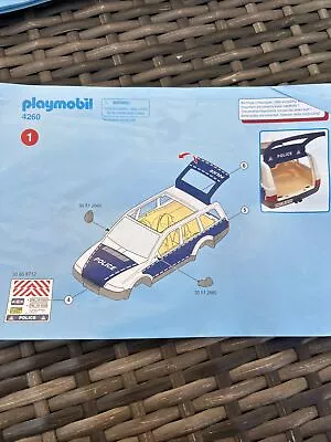 Buy Playmobil 4260 Police Car  • 4.99£